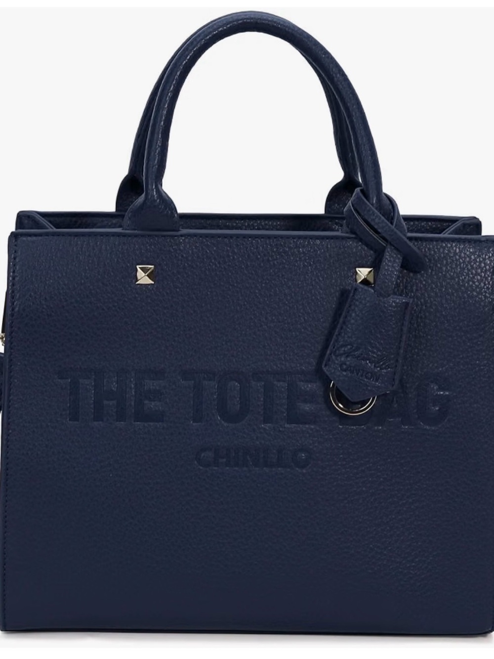Navy Blue The Tote Bag - Structured Top-Handle Tote